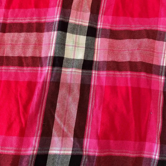 Victoria Secret Pink Plaid Pajama Set Top and Shorts Medium EUC Soft Sexy - Picture 11 of 13